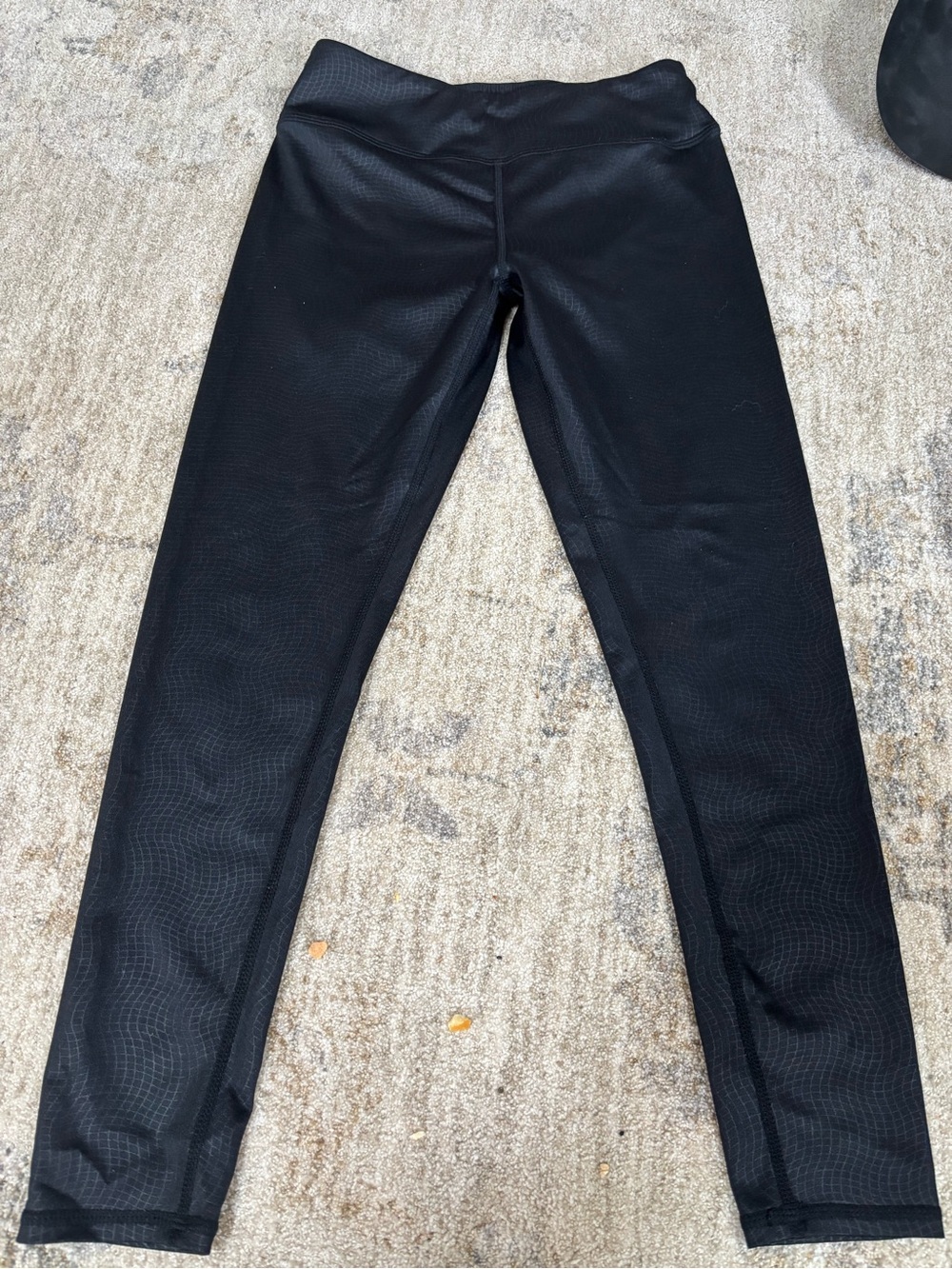 Zella Black Girls' Textured Performance Leggings